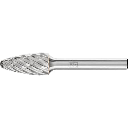 Pferd Carbide Bur - Tree Shape, CAST Cut - 1/2" x 1" x 1/4" Shank - SF-5 24729